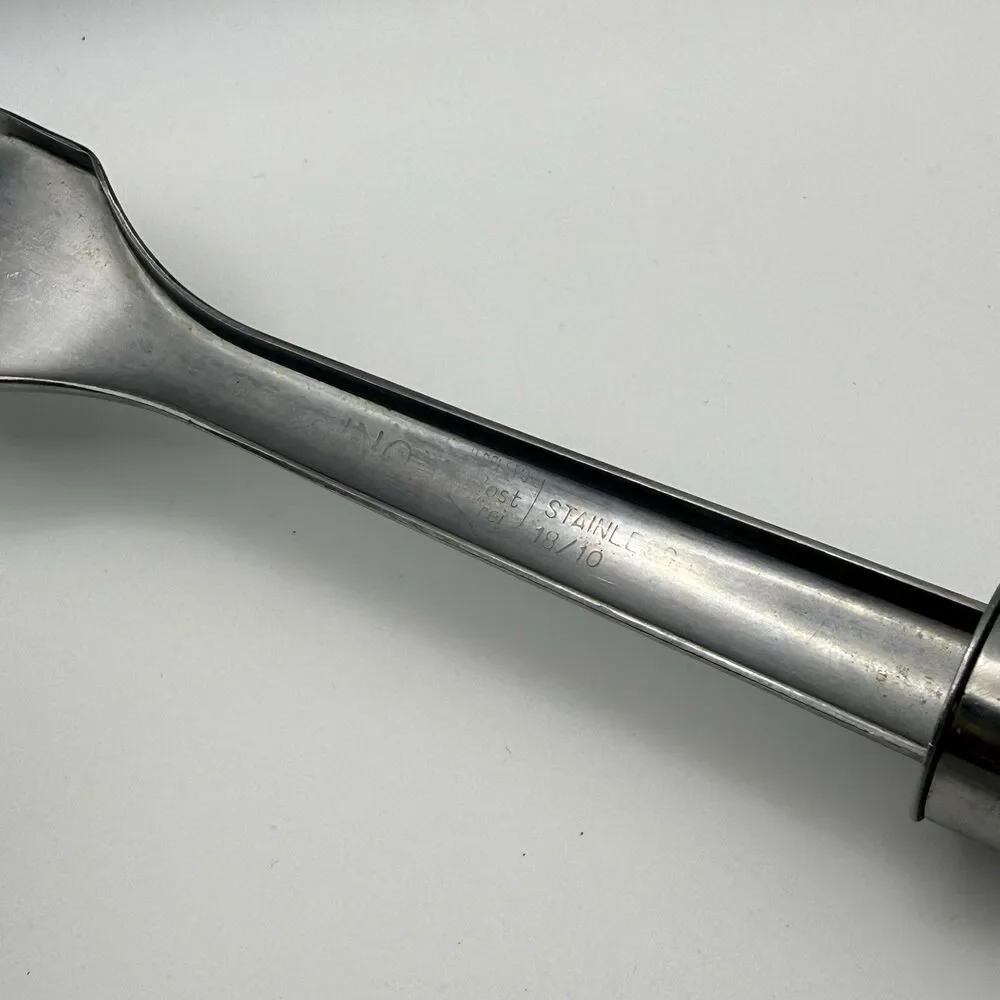INOX Edelstahl Rost Frei 18/8 Stainless Slotted Angled Spatula & Serving Fork